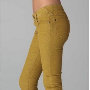 Free People mustard skinny cords size 29